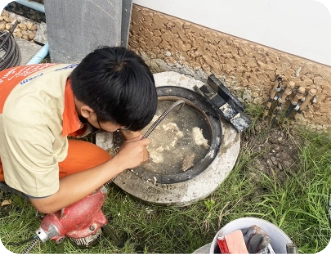 ท่อบ่อดักไขมัน/ซิ้งค์ล้างจานอุดตัน