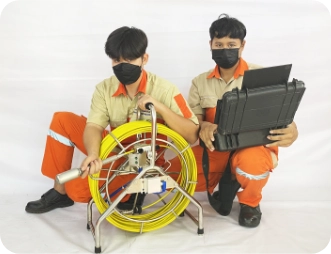 ส่องกล้องสำรวจภายในท่อ